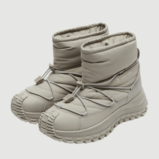 스노우 피크 남녀공용 랜더 패딩 부츠 Khaki Gray (S23WUFBS60) 발수코팅 기모안감