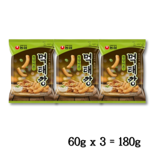 농심 먹태깡 청양마요맛 대용량 (60gx3개 1세트), 180g, 4세트