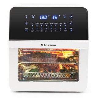 리빙웰 스텐 에어프라이어 대용량 16리터 AF16, 화이트