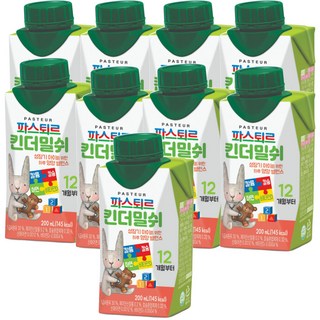 파스퇴르 성장기아이 영양밸런스 킨더밀쉬, 9개, 200ml