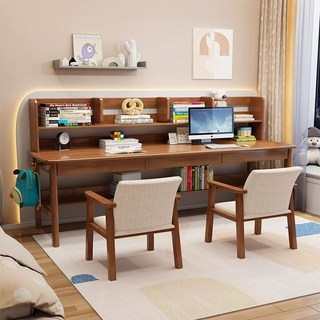 2인용 책상과 의자 세트