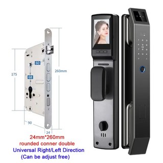 3D 얼굴 인식 디지털 문짝 잠금 해제 카메라 지문 비밀번호 키리스 전자, Tuya app version, D14P 24260 RC DH SB