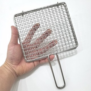 18cm x 16cm 스텐 국산 미니 손잡이 석쇠 DM, 1개