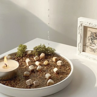 온다숲 국내산 반영구 천연가습기 정화석 1kg+접시1개, 1개