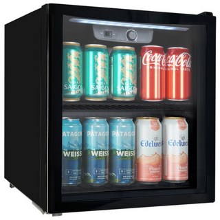 포쿨 미니 쇼케이스 냉장고 KVC-50 50L, 블랙