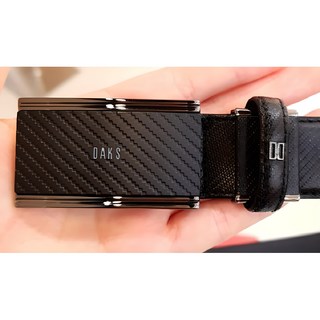 닥스 입체 엠보패턴 사각버클 남성 자동벨트