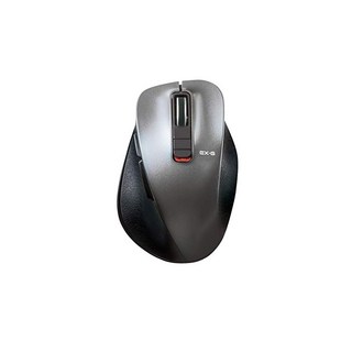 엘레콤 무선 마우스 Bluetooth EX-G 손잡이 극저소음 설계 5버튼 멀티페어링 M사이즈 건메탈릭 M-XGM15BBSGM/EC