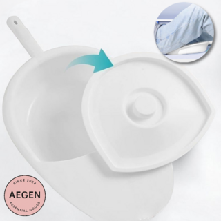 Aegen 요양 간병용 침대 보조 변기 편안한 배변 케어 전용, 퓨어화이트(Pure White), 1개