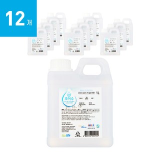 조이라이프 조이수 초순수 3차 살균 정제수, 12개, 1L