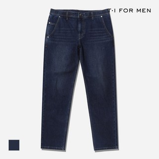 [T.I FORMEN] 백브러쉬 테이퍼드 밴딩 데님팬츠 뉴스탠다드_M238MPT409M