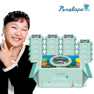 페넬로페 본보야지 에펠 아기물티슈 캡형, 70개입, 20세트