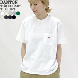 단톤 DANTON 포켓 크루넥 티셔츠 2024SS