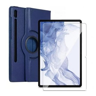 갤럭시탭S9 FE 플러스 X610 크로스 레더 케이스+강화유리 액정필름 2매, 핑크/강화유리 2매, 상세페이지 참조, 1개