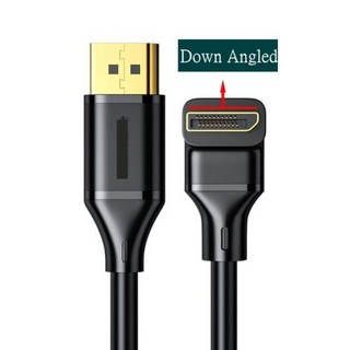 디스플레이포트 DP 1.4 케이블 HDR 고속 32.4Gbps 디스플레이 포트 수-수 1.5M 3M 90 도 각도 8K 60Hz 4K 144Hz, 02 Down Angled_02 1.5m, 1개