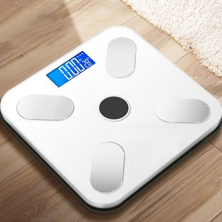 스마트 체지방 전자 체중계 블루투스 가정용 충전식 정확한 측정 디지털 체중계 모던한 디자인 부모님 선물용 건강 관리용 체중계, 1개