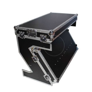 클럽 디제이 테이블 디제잉 DJ 음악 장비 스탠드 박스, 블랙 패널 + 블랙 테두리, 상세 페이지 참고