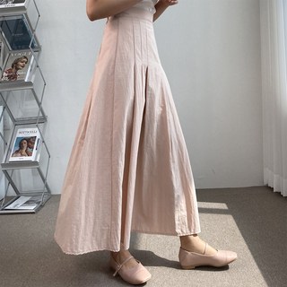 플리츠 핀턱 테니스 주름 롱 맥시 바스락 스커트