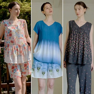 라페어 썸머가든 여성 인견 라운지웨어