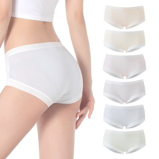 에브리핏 모달 스판 노라인 여성팬티 6P세트