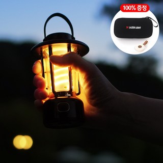 감성 LED 캠핑랜턴 무드등 무선리모컨 세트 파우치증정 C타입충전, 팬텀블랙, 1세트