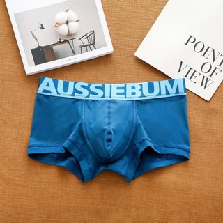 Aussiebum 순수 면 소재 낮은 허리 밴드 남성용 타이드 편안한 땀 흡수 복서 팬츠, XXL, Blue, 1개