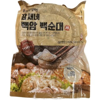 [소비기한 임박 할인] 백순대 백암순대 당면순대 간 허파 찹쌀순대 옛날순대 찰순대 고추순대, 1개, 2kg