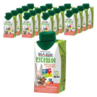 파스퇴르 킨더밀쉬, 20개, 200ml