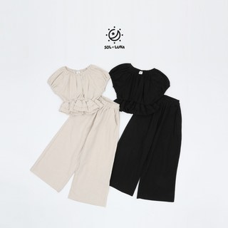 여아 린넨 퍼프 & 와이드팬츠 SET