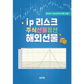 ip 리스크 주식선물옵션 해외선물, 김정수(저), 글로벌출판사, 김정수 저 대표 이미지 - 선물옵션 책 추천