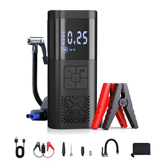 우스틴스 4IN1 에어펌프 차량용 점프스타터 보조배터리, 1개, 39800mAh