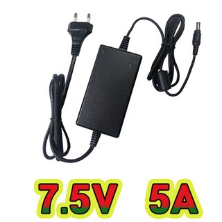 순흥전기 어댑터 7.5V 5A 전원선일체형 SMPS 5000mA 어댑터 아답터 직류전원장치, SH-7550A, 1개