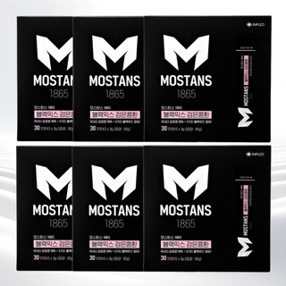 모스탄스 블랙믹스 국내산 서리태환 검은콩환 검정콩환 블랙 푸드 환 6개월분, 30개입 X 6박스, 6개, 90g