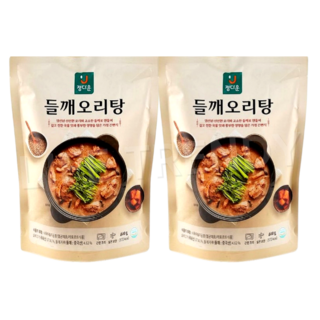 정다운 자연일가 고소한 들깨 오리탕, 800g, 2개