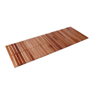 안스하우스 마호가니 원목 롤매트 발판 대형 180 x 43 cm, BROWN., 2개
