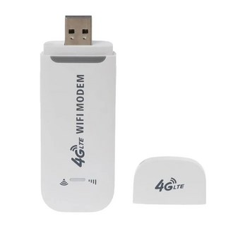4G LTE 무선 라우터 USB 동글 150Mbps 모뎀 스틱 모바일 광대역 SIM 카드 이파이 어댑터 홈 오피스, 2)WHITE, 1개