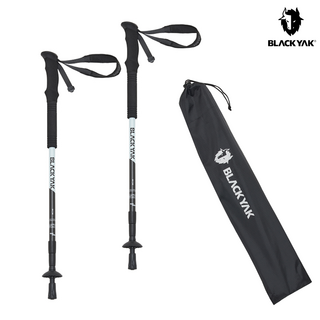 블랙야크 등산 스틱 2개세트 (주머니 포함) 185g 카본3단세트스틱135 2BYSTX3911, 1개