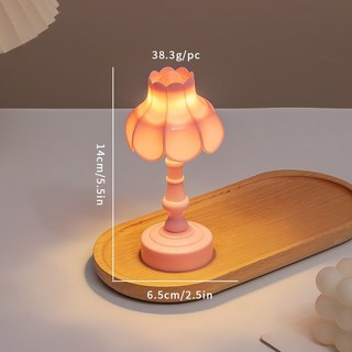 감성 레트로 무드등 침실 탁상 조명 LED 야간등 스탠드 여자친구 선물 인테리어 소품, SF-01 핑크 로터스