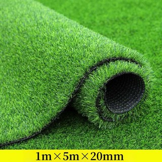 Zoomland 인조잔디 1M*4M 1M*5M 2M*3M 발코니 야외 장식 테라스 정원 옥상조경 방염 잔디매트, A(1m*5m), 1개