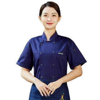 용태원 남녀 공용 셰프 작업복 반팔 얇은 주방복