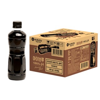 아이브루 무라벨 아메리카노 블랙 커피, 20개, 400ml