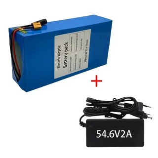 리튬 이온 배터리 팩 전기 내장 50A BMS 및 48V 38ah 13s6p 38000mAh 2000W, 01 보라색, 1개