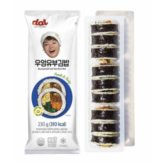 [소비기한 임박특가25년12월2일]우엉유부 냉동김밥 야채김밥 230g, 10개