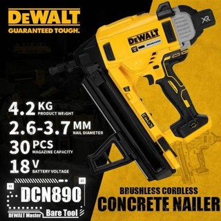 DEWALT 브러시리스 무선 콘크리트 타정기 18V 리튬 전동 공구 베어 DCN890, [01] DCN890 Bare Tool, 1개