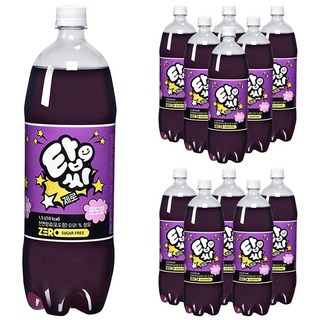 탑씨 제로 포도향 탄산음료, 1.5L, 12개 대표 이미지 - 제로 탄산음료 추천