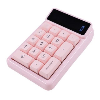 KM17 기계식 숫자 키패드 17Keys Numpad 키보드 계산기 효율적인 데이터 입력 컴퓨터용 핫 스왑 가능, 04  pink