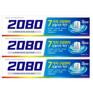 2080 컴플리트액션 쿨민트 치약, 240g, 3개
