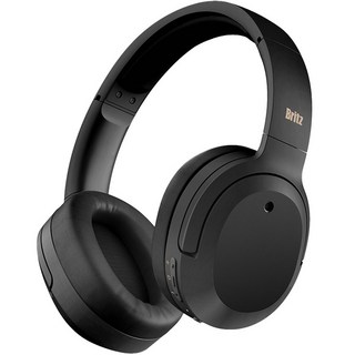 Britz Hi Fi 노이즈 캔슬링 블루투스 헤드셋 BT4000 ANC, 블랙, 블랙