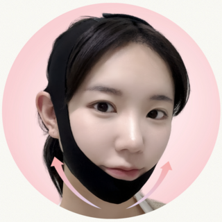 썸윈 사각턱 브이라인 리프팅 턱선 땡기미 땡김이 밴드, 블랙, 1개, 블랙