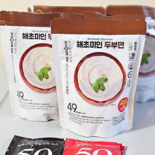 해초미인 두부면 바로 먹는 초간단 두부국수(소스포함)본사 무료발송, 180g, 25개