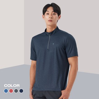 콜핑 남성 여름 하이쿨 반팔 집업 티셔츠